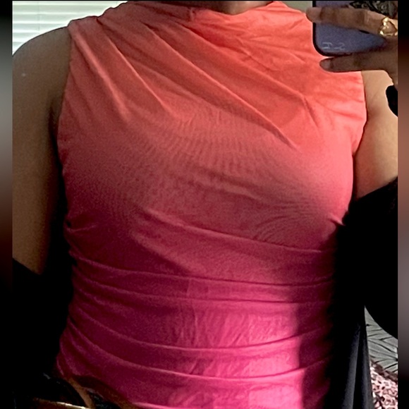 Orange Pink Ombre Bodysuit - Picture 3 of 8